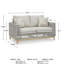 Causeuse d'extérieur avec coussin Breshae