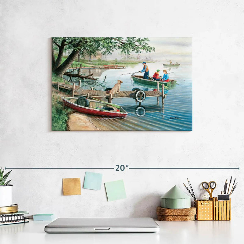 Senne Dog On Dock, 8'' H x 12'' W