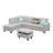 Alger Left-Hand Facing Sectional with Ottoman-814137482