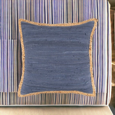 20" X 20" Cotton Blend Zippered Pillow