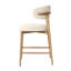 Murphey Upholstered 26'' Counter Stool with Solid Wood Frame-420676070
