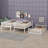Twin-Sized Three-Tier Rubber Wood Bunk Bed, Fully Equipped With Ladders And Guardrails-478907407