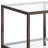 1-Shelf Glass Top Side End Table