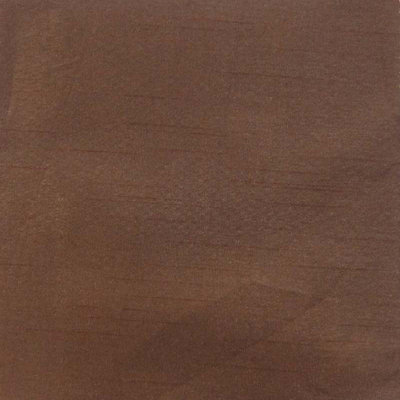 Caprice Fabric | Solid Faux Silk Fabric | Color Chocolate