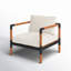 Chaise de patio avec coussins Alekai