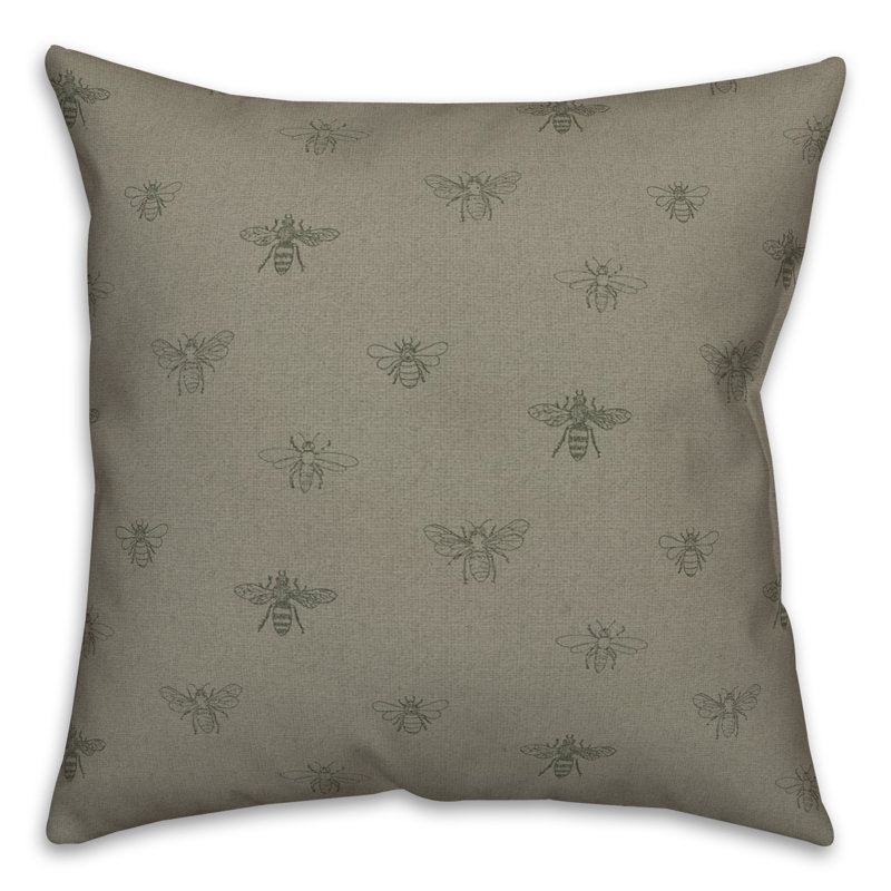 Reversible Throw Pillow, Green