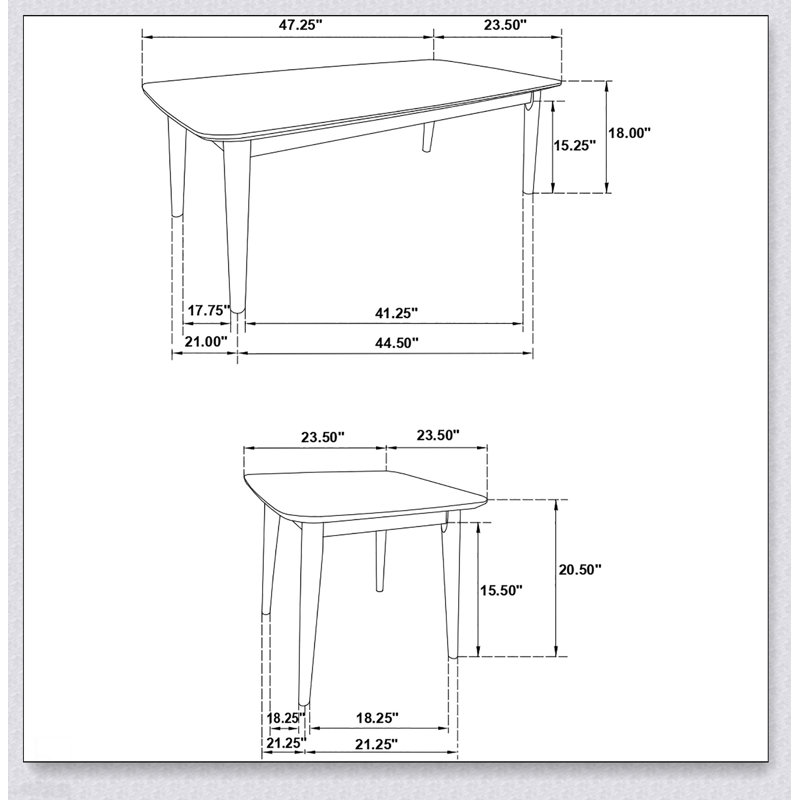 Ensemble de tables basses 3 pièces Bivens