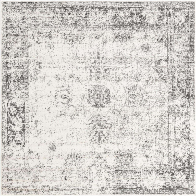 Pokorny Ikat Indoor Rug, Square 5'