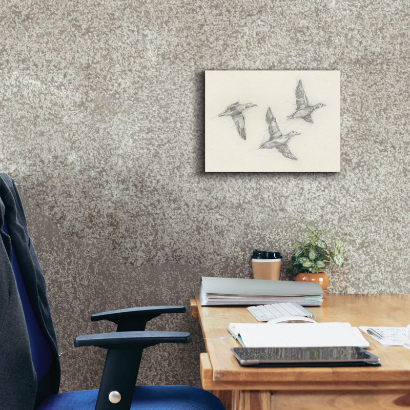  «Mallard Duck Sketch 1» par Ethan Harper, art mural sur toile, 16 po x 12 po, H 12 po x l 16 po
