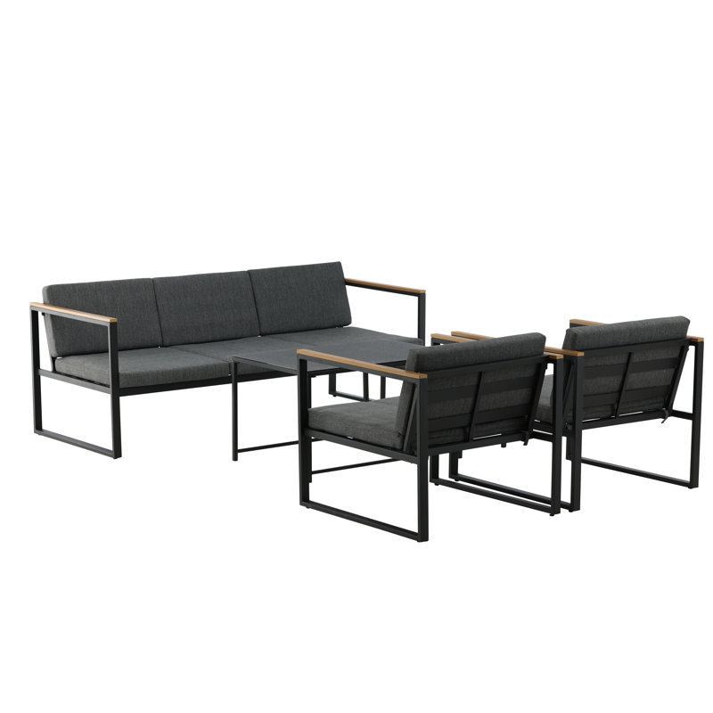 Eriska Metal 5 - Person Seating Group