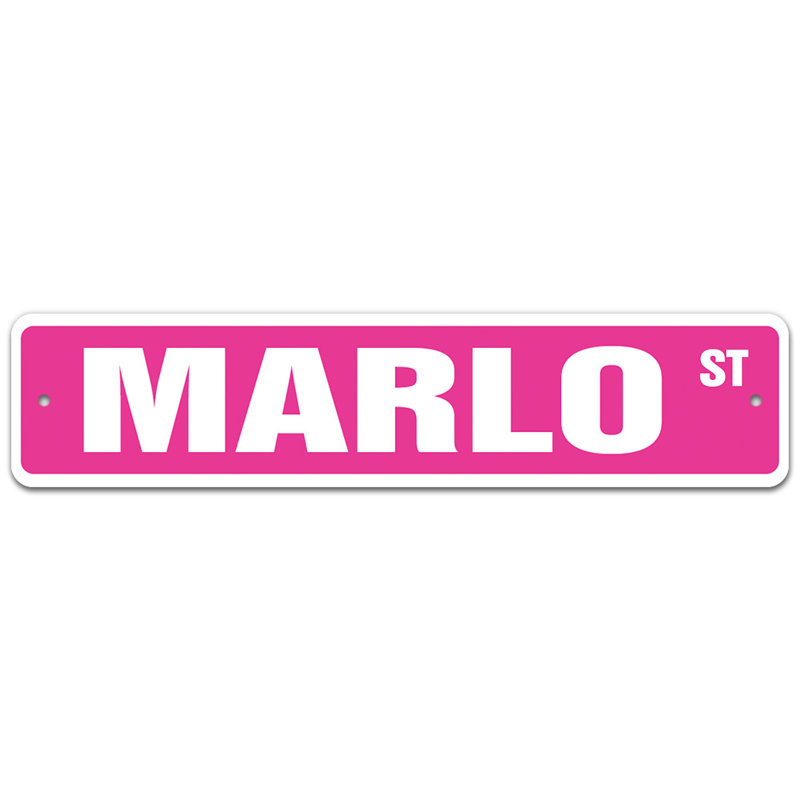 Plaque de rue Bekke, H 4 po x l 18 po x P 0,1 po