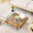 Hezekiah 31.4" Modern Two-Tier Square Coffee Table-2103274392