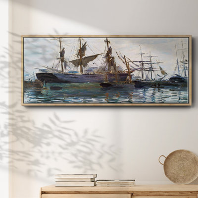 " Ships In Harbor, 1873 "