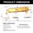 26 In. 3-Light Gold Bathroom Vanity Light With White Shades,Modern Wall Sconce For Bathroom, Vanity