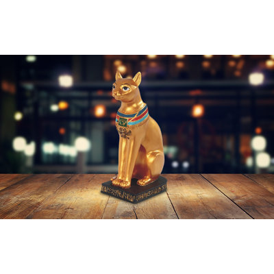 Branya 8.5"H Ancient Egyptian Cat Goddess Bastet Figurine Unique Gifts