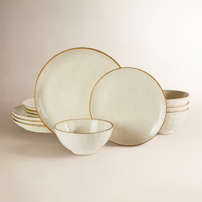 Leny Stoneware Dinnerware Set - Service for 4