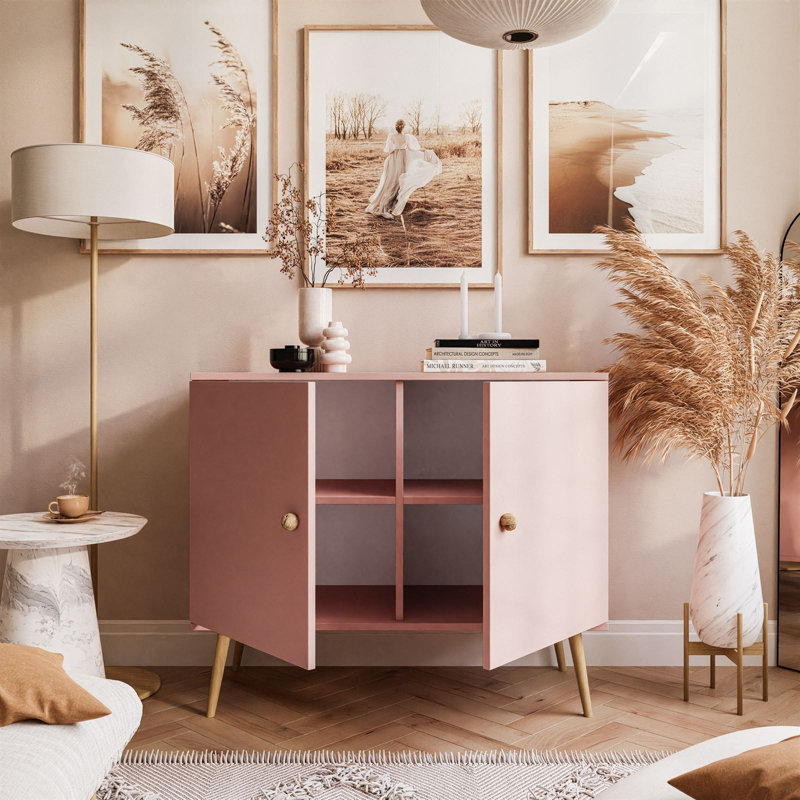 Syed Standard Accent Cabinet, Pink