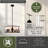 Jorene 3L Bronze Rustic Pendant Light White Linen Bear Deer Tree