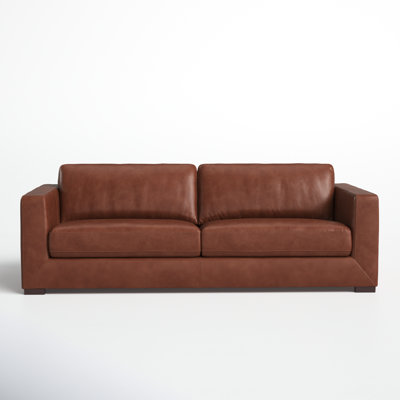 Winsor 91'' Genuine Leather Sofa