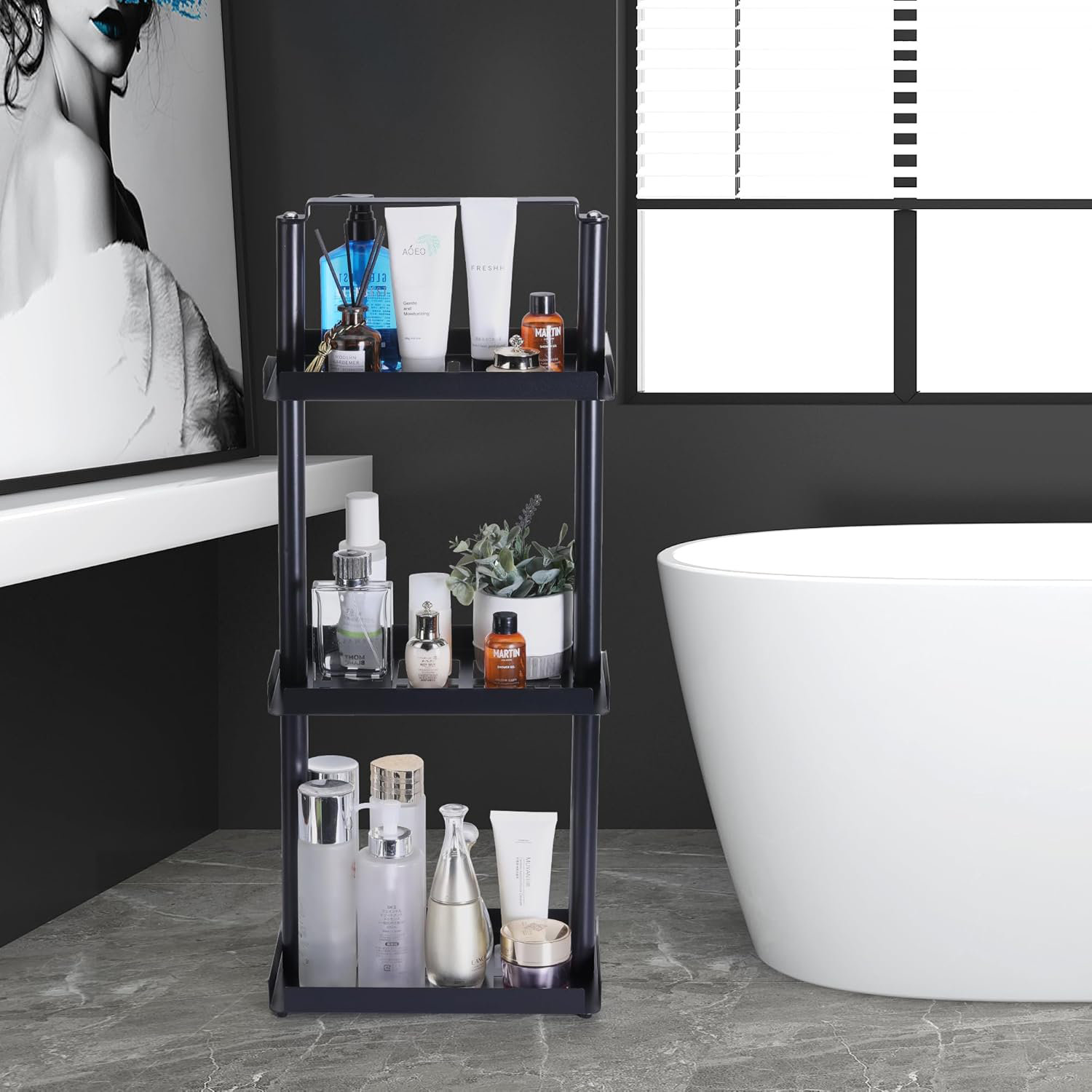 Latitude Run® Harriell Freestanding Shower Shelf | Wayfair