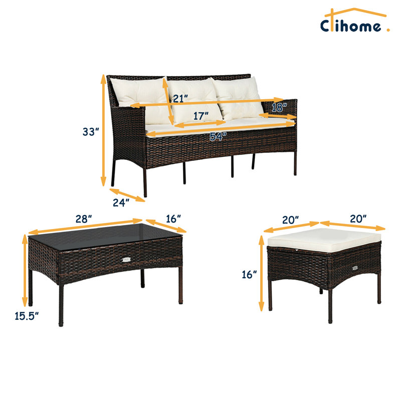 4 - Person Patio Conversation Set