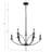 Zareyah 9 Light Black Chandelier