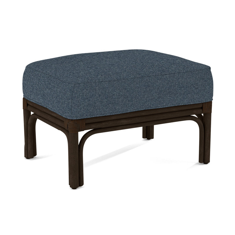 Boca Ottoman, Brown Geometric, 0456-33, Coffee