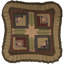 Housse et insert de coussin carré en coton Tea Cabin