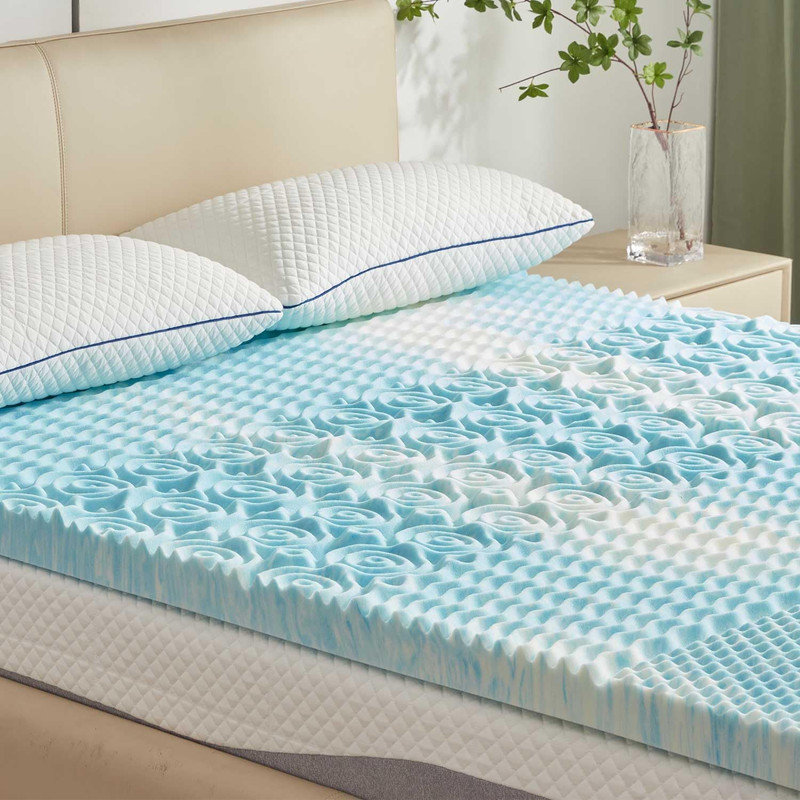 Broadstairs 2 Inch Mattress Topper 5-Zone Memory Foam Mattress Topper, Queen