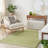Carbie Abstract Machine Woven Chenille Indoor/Outdoor Area Rug in Green-584614547