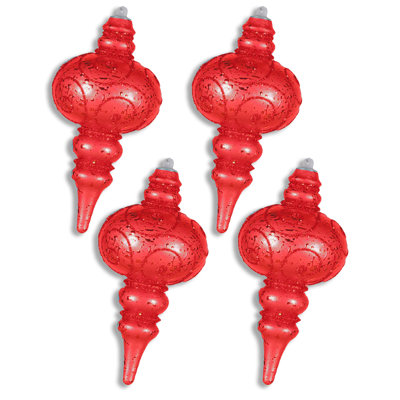 4 Piece Finial Ornament Set