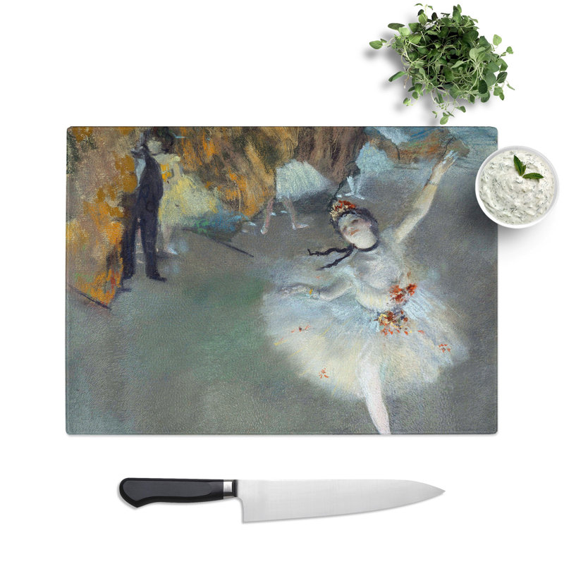 The Star Ballet Ballerina Dancer by Edgar Degas Chopping Board, 28.5cm W x 39cm L