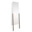 TDH Flat Solid Wood Beveled Mirror-24320435