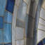 Gold Constructing Blue Realms I - Abstract Shapes Blackout Abstract Curtain - 1 Panel-107809176