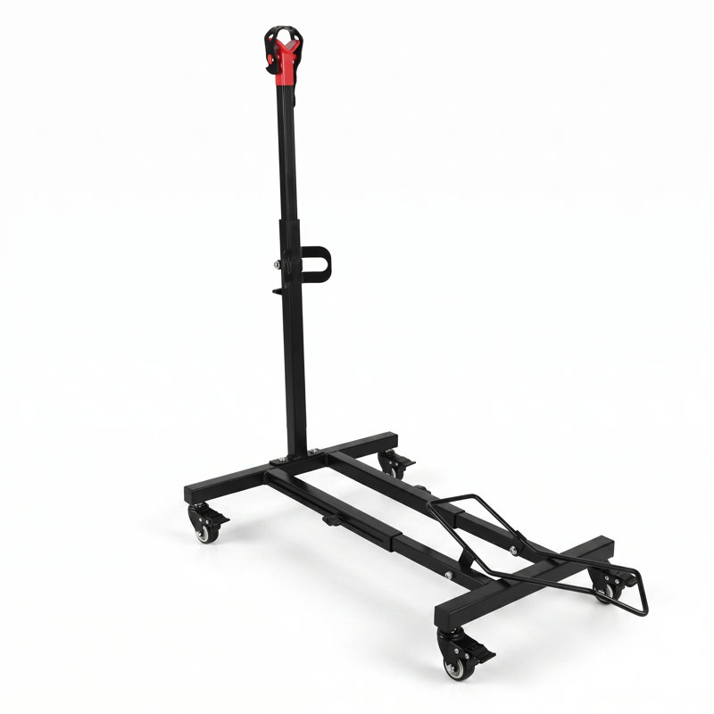 Support de vélo à roulettes réglable pour VTT 20-24 et 26-27 pouces et vélos de route 650C-700C avec roulettes verrouillables pour garage