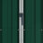 vidaXL Garden Shed Green 45.7"x17.7"x68.9" Galvanized Steel-110584085