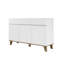 Commode 3 tiroirs + 3 portes blanches