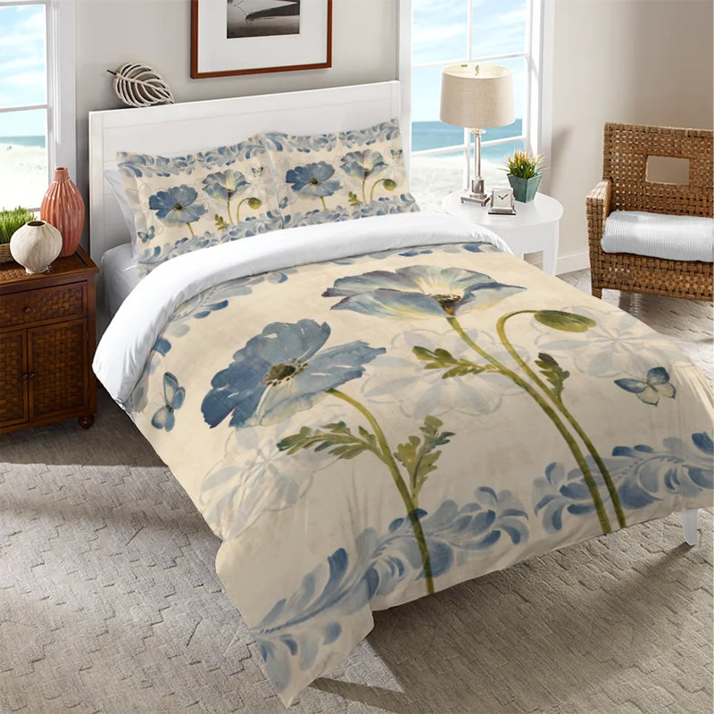 Housse de couette Indigo, Housse de couette pour lit simple