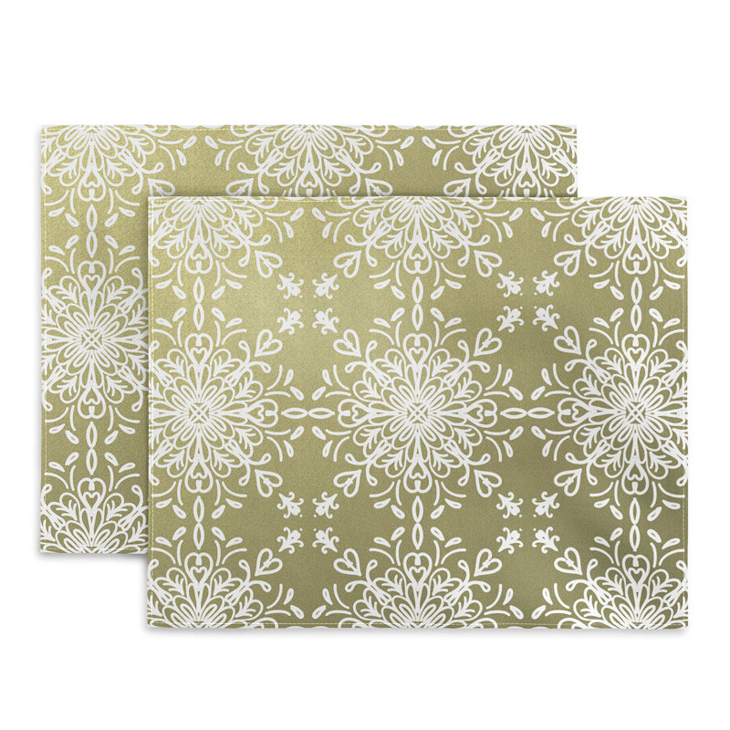 Ensemble de napperons en coton 4 pièces