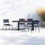 Kapri Powder Coated Aluminum Outdoor Stacking Dining Side Chair-1412941744