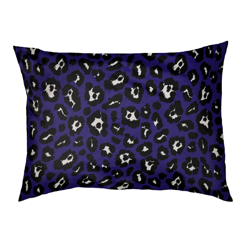 Coussin d'extérieur Seattle, Petit (l 18 po x P 28 po x H 4 po), Mauve / blanc / noir