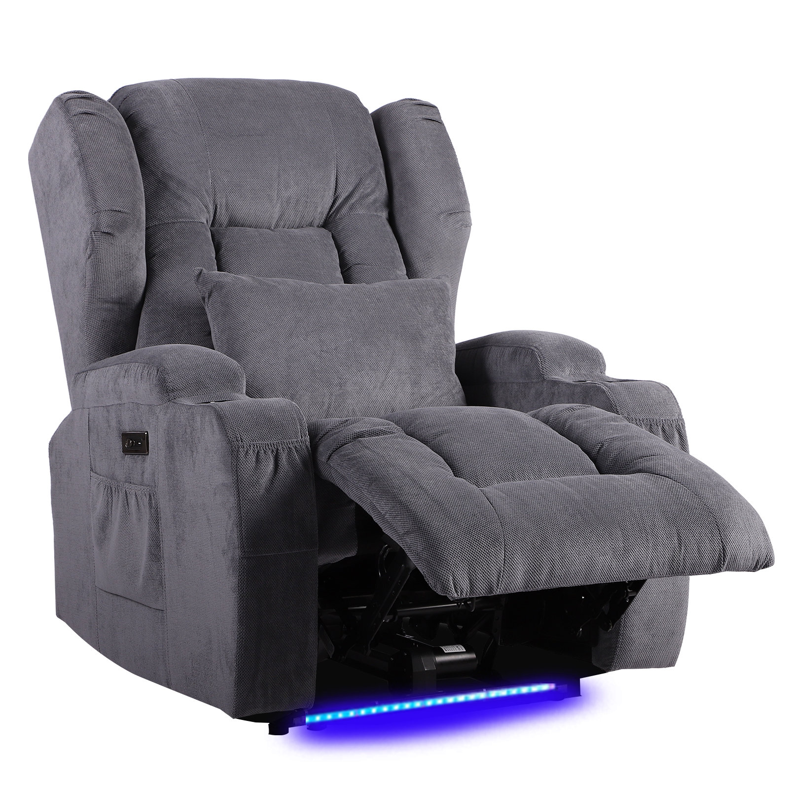 Ebern Designs Ilan 31.5" Wide Heated Power Recliner Massage Home Theater Individual Seat with