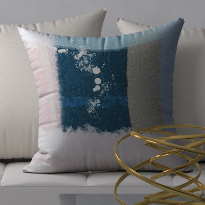 Housse de coussin décorative carrée et insert Euphation U, 24" X 24"