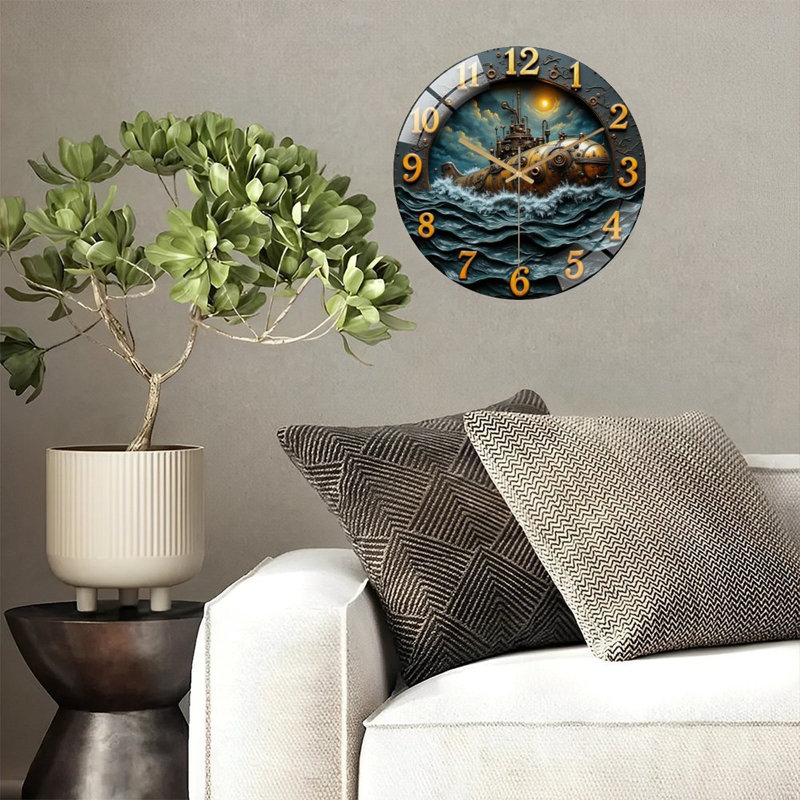 Horloge murale rétro 12 po