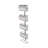 True Align Wall-Mounted Wine Rack, Black Wrought Iron, Minimalist Modern Wine Display, Alcohol Storage Solution, Holds Nine Standard Wine Bottles