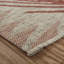 Tapis tissé à la machine rouge / gris Weilers-68015848