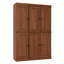 Grande armoire de cuisine Nicu 100% bois massif avec portes, tablettes réglables, armoire de rangement modulaire, l 48,5 po x H 71,5 po-1974458108