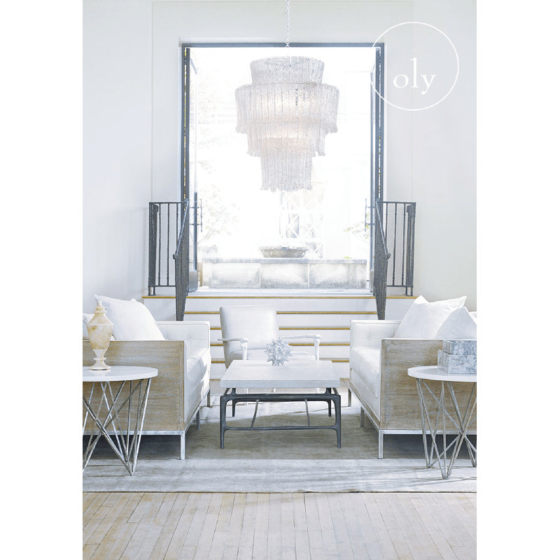 Gisele 4-Light Tiered Chandelier, Silver