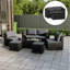 6 - Piece 6 - Person 48Cm L Outdoor Dining Set, UKFR Certified-2102007116