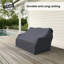 Housse pour causeuse droite en eucalyptus de 55,5 po de large Arikka